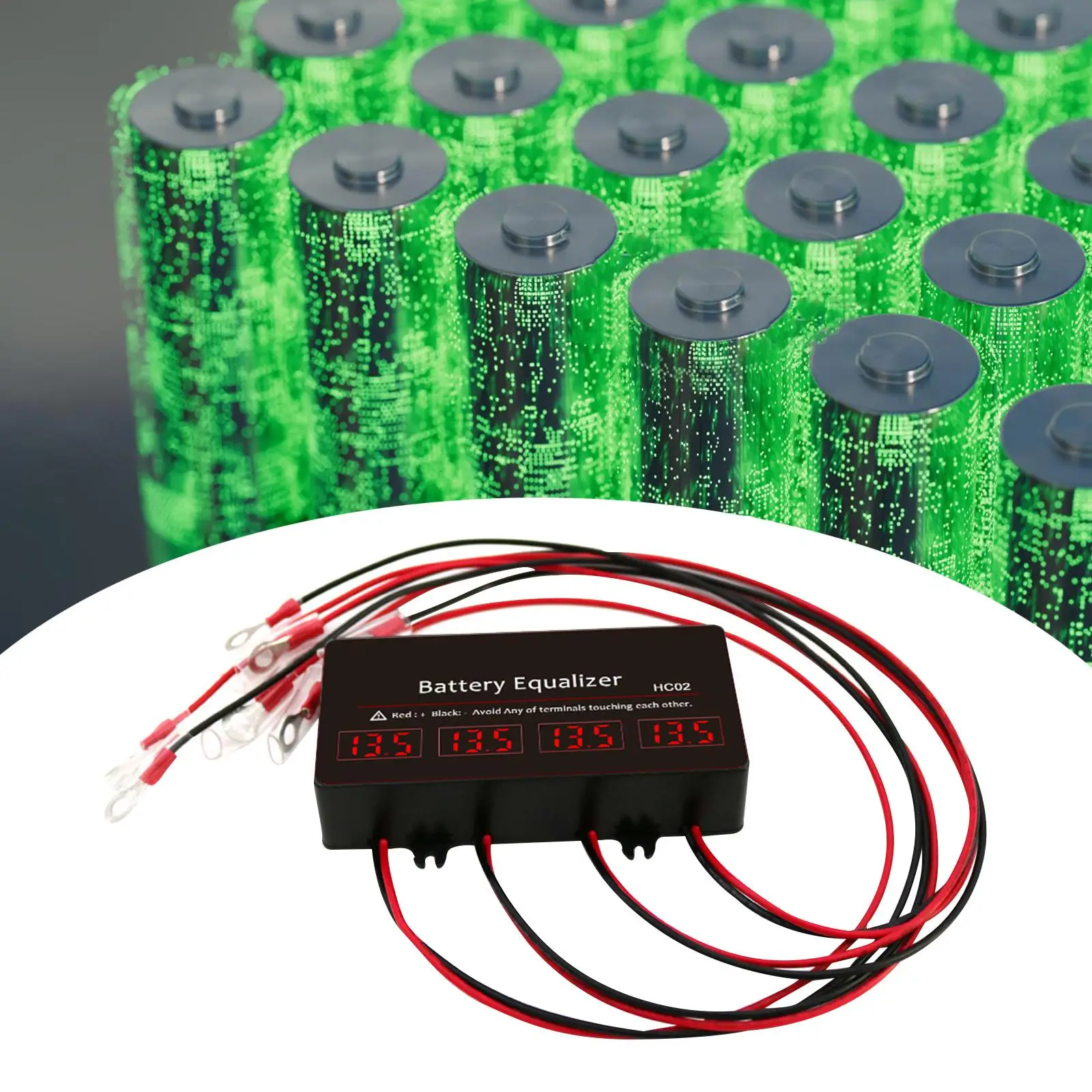 Portable Battery Equalizer 12V Balancer HC02 for 4S Lead Acid Lithium Battery with Voltage Stabilizer Function