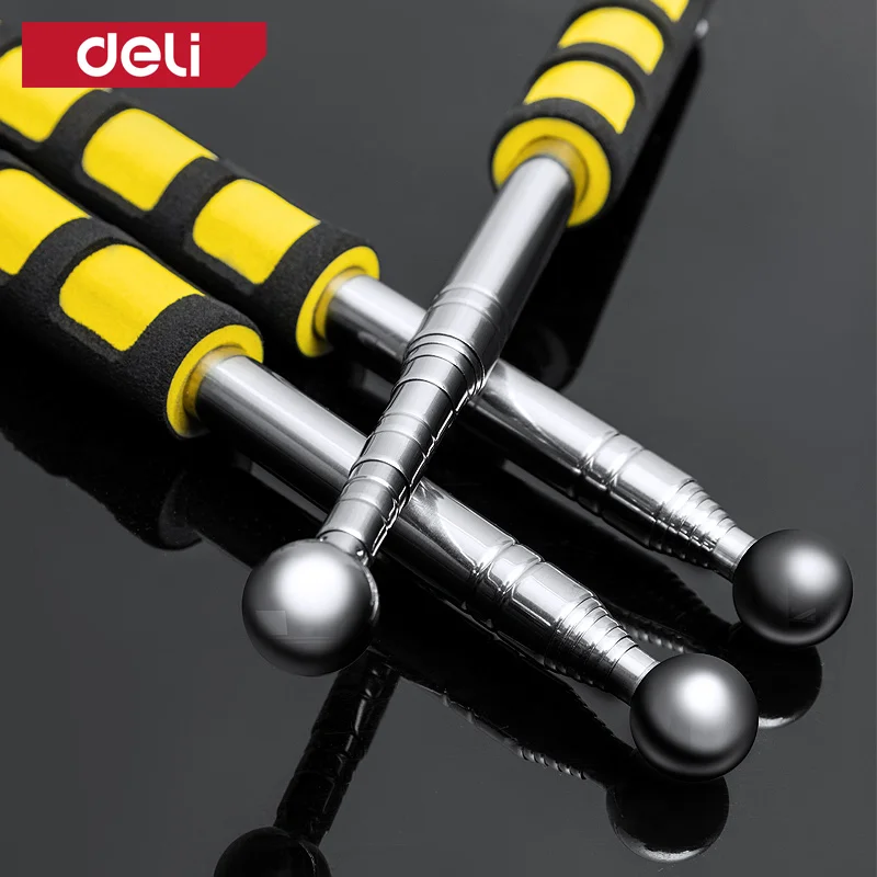 Deli Telescopic Empty Drum Hammer 98/115/160cm, Wall Tile Inspection Test Rod, Room Inspection Tool, Metal Test Hammer