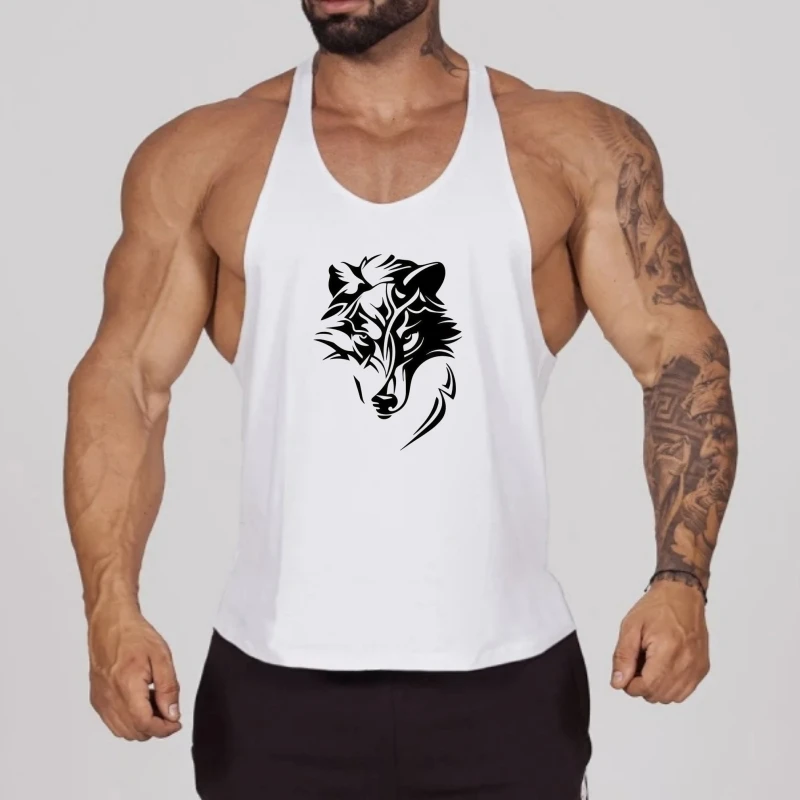 

Мужская майка для тренировок в тренажерном зале — жилет-стрингер, дышащий стильный для бодибилдинга, интенсивных сеансов и спортивной атмосферы