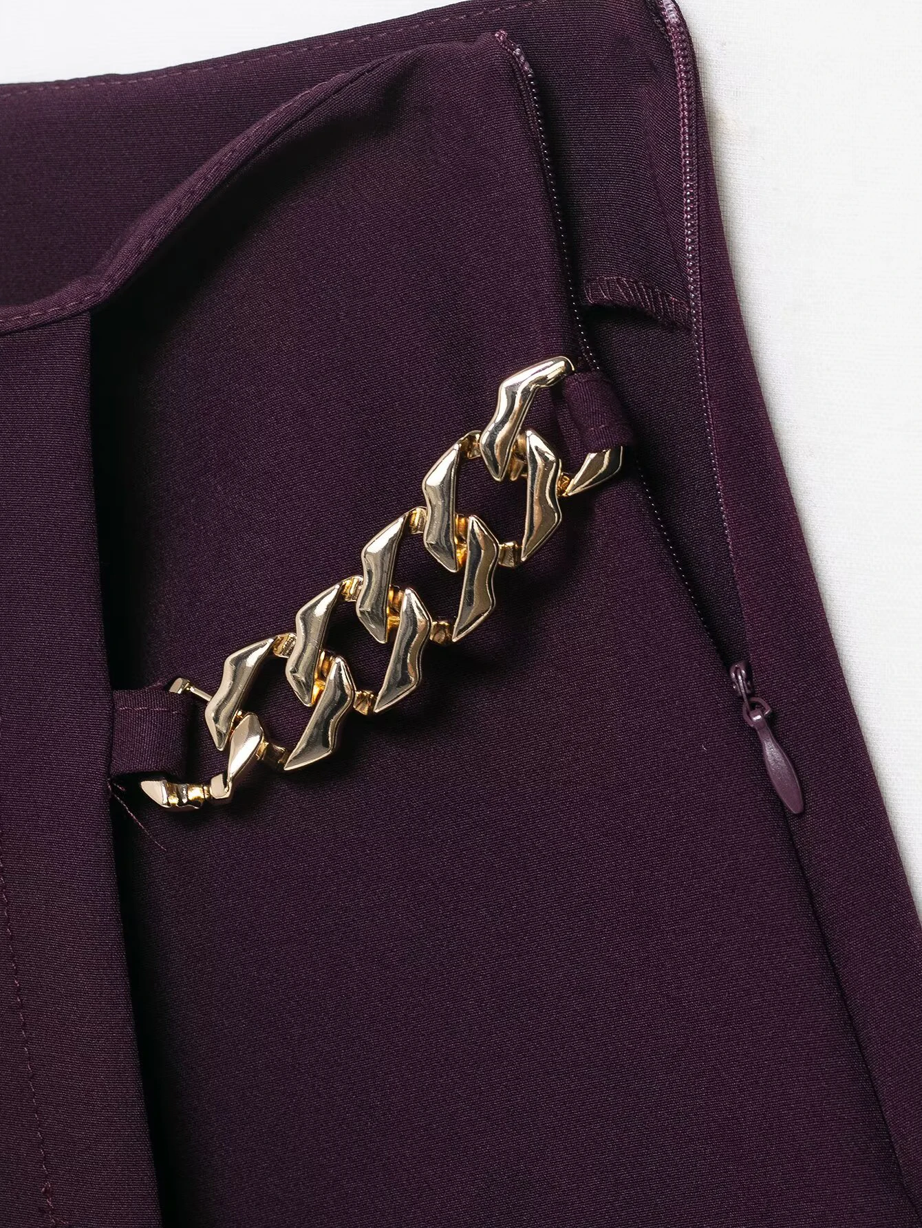 DEEABAE 2025 herfst nieuwe gepersonaliseerde modieuze afslankende hoge taille losse ketting brede geplooide casual shorts voor dames