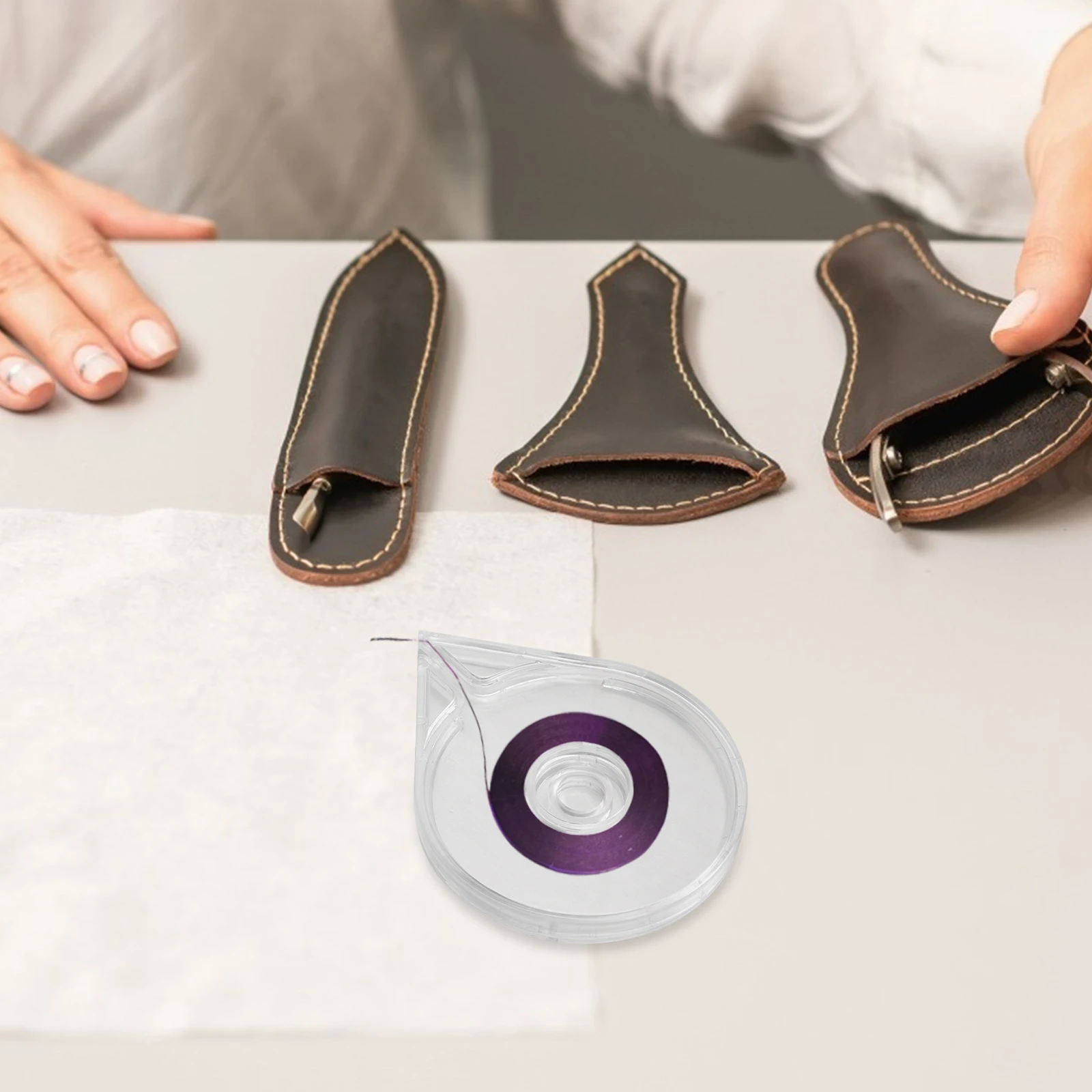 

10 шт., держатели ленты для дизайна ногтей, прочные акриловые прозрачные коробки, органайзер, чехол для маникюрных принадлежностей, дизайн ногтей «сделай сам»