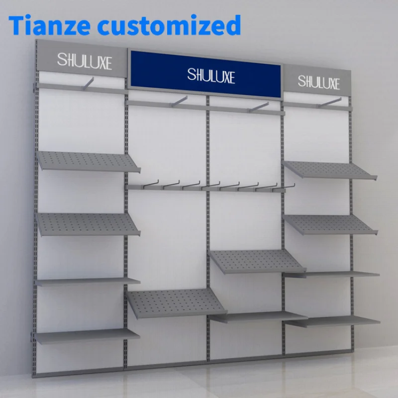 [Customized]Metal shoes wall display rack store wall display rack