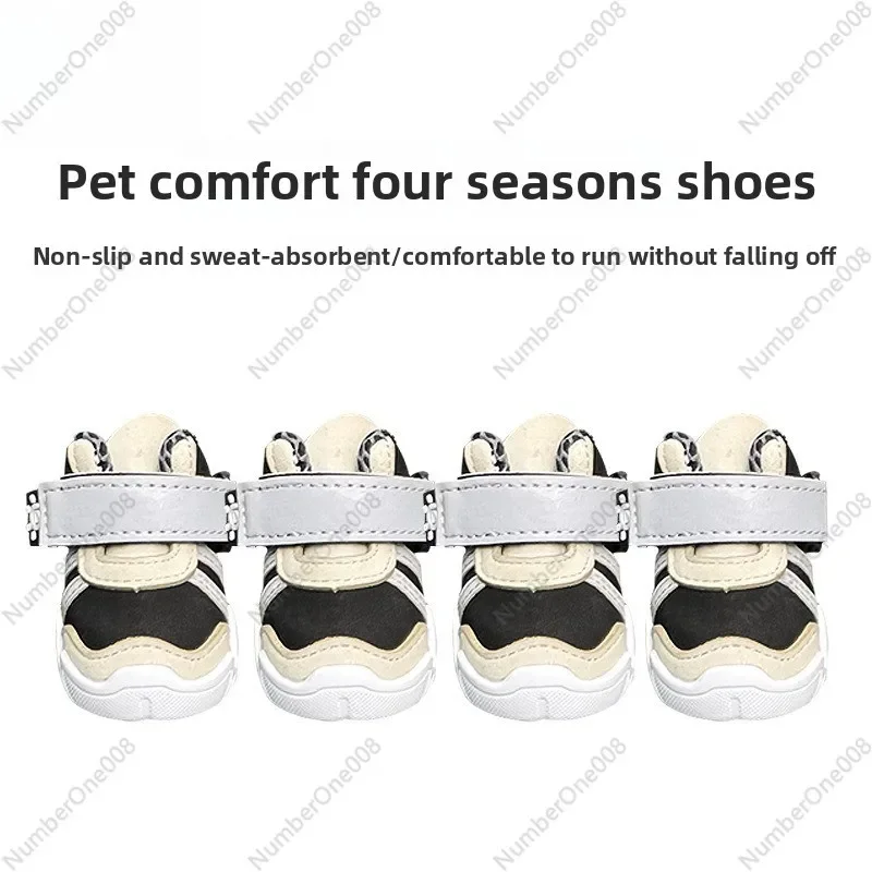 Protective Dog Shoes for Short Leg Breeds, Durable Sole for French Bulldog Corgi Teddy, Anti-Slip Wear Resistant
