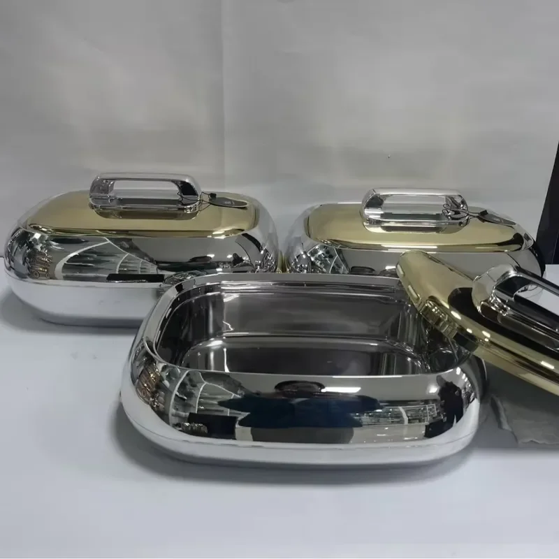 Factory Wholesale Food Warmer Set 4.5L 5.5L 6.5L Thermal Casserole for Social Gatherings Professional Festivals Daily