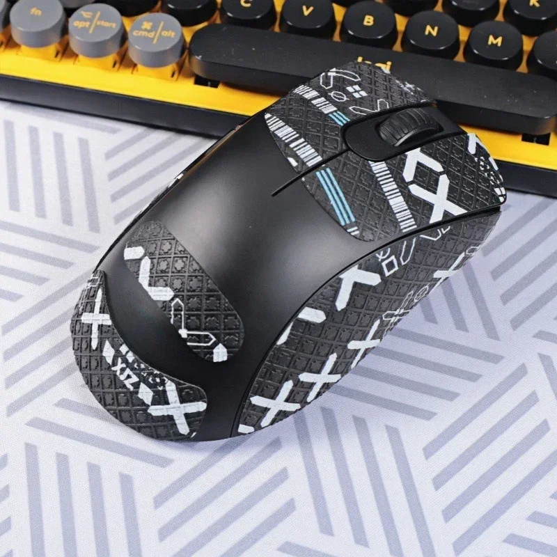 For ZOWIE EC2DW Mouse， Full-Wrap Anti-Slip Stickers and Foot Pads， Sweat-Absorbent Combo for E-Sport Gaming