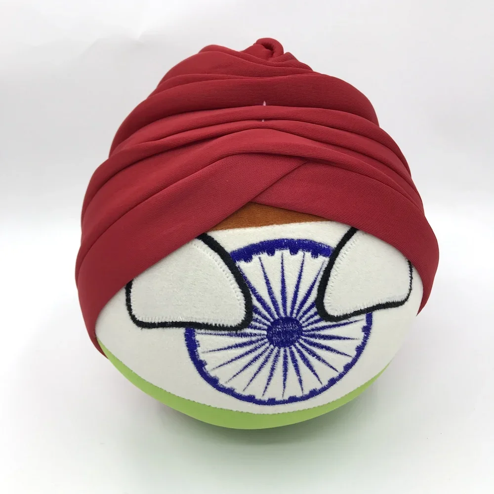 إنديابول إندبول بولندبول دمية قطيفة جمهورية الهند كونتري بول IND كونتري بول وسادة محشوة لعبة تنكرية للهدايا