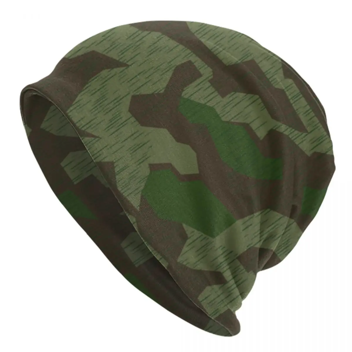 German Camoflage Skullies Beanies Caps Unisex Winter Warm Knitting Hat Women Men Street Adult Camo Bonnet Hats Outdoor Ski Cap