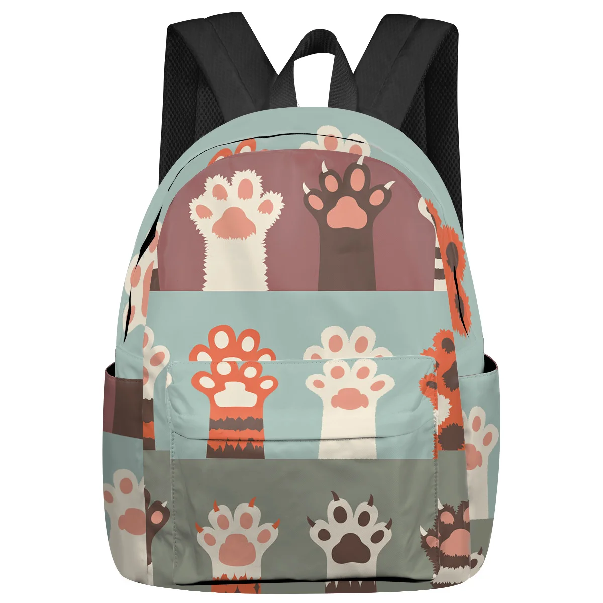 

Cat Paw Pattern Cute Large Capacity Backpack Men Laptop Bags High School Teen College Girl Student Mochila