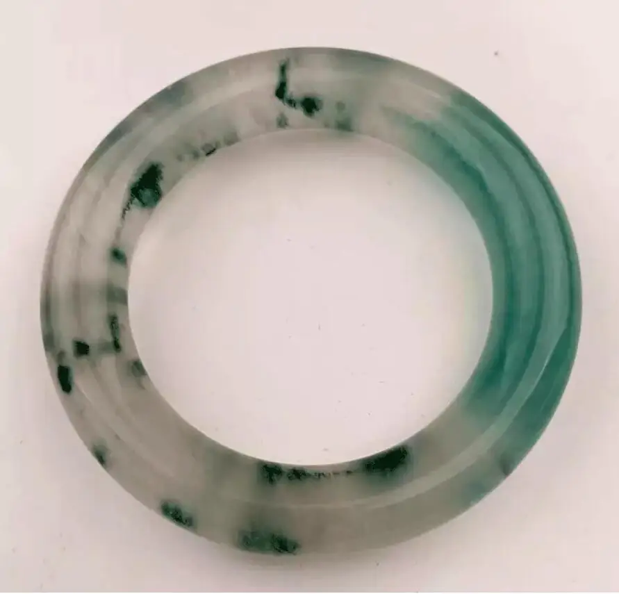 

Round bar Certified Green Burma Natural A JADE Jadeite Bangle Bracelet 59-61mm