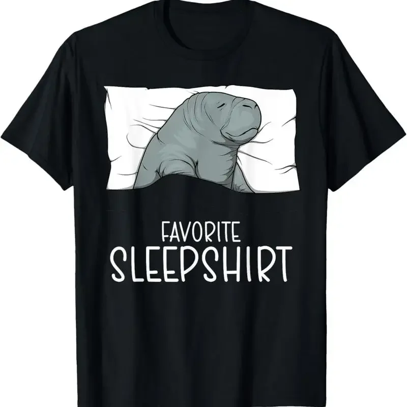 Favorite Sleepshirt Manatee Napping Pajama T Shirt