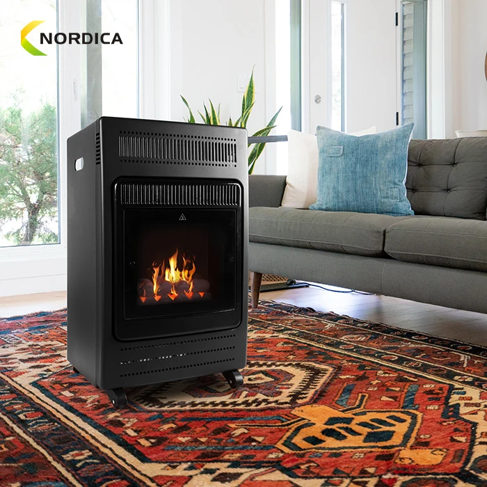 Estufa de gas GPL con termostato ajustable, calentador de gas portátil, vendedor caliente de fábrica, 3,4 KW