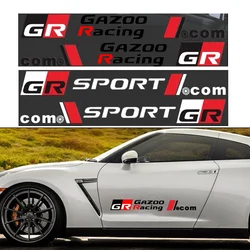 2pcs Car Door Body Sticker Car Side Door Vinyl Decal Stickers For Toyota GR Sport GR GAZOO RACING CHR Corolla Hilux Prad Yaris