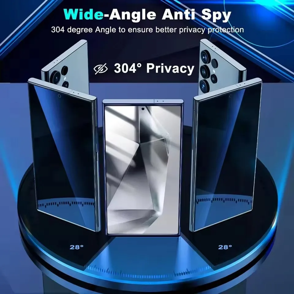 Privacy Screen Protector For Xiaomi 15 Ultra 15Ultra 5G  Full Cover Anti-Spy Glass