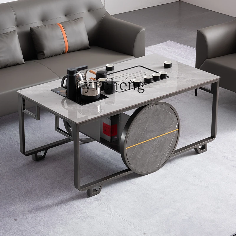 

LX Modern Minimalist Light Luxury Rock Board Tea Table Office