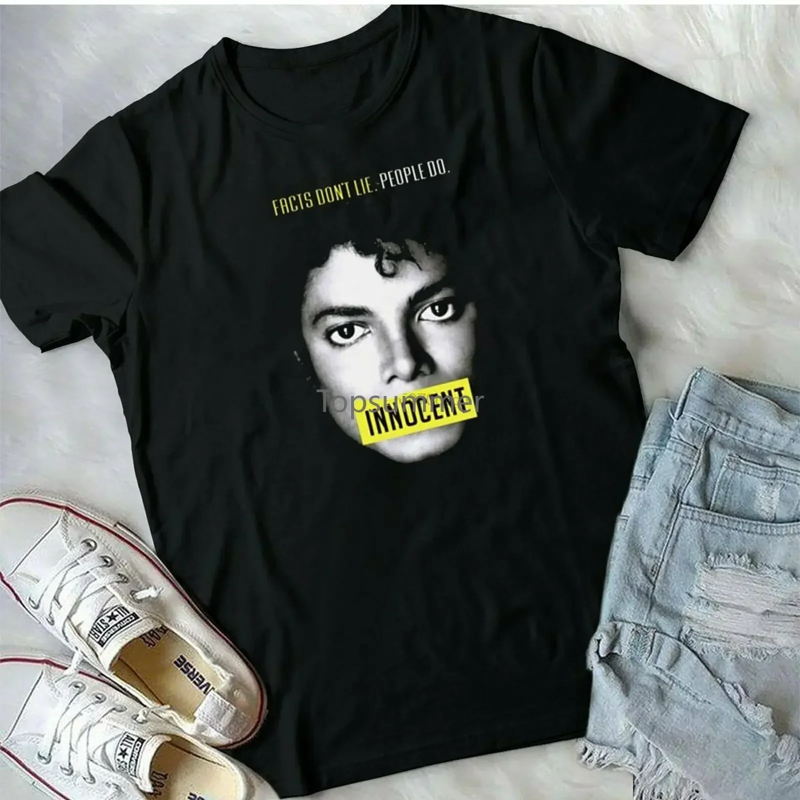 

New Michael Jackson Innocent T Shirt Vintage 1982 Mens T Shirt S 3Xl