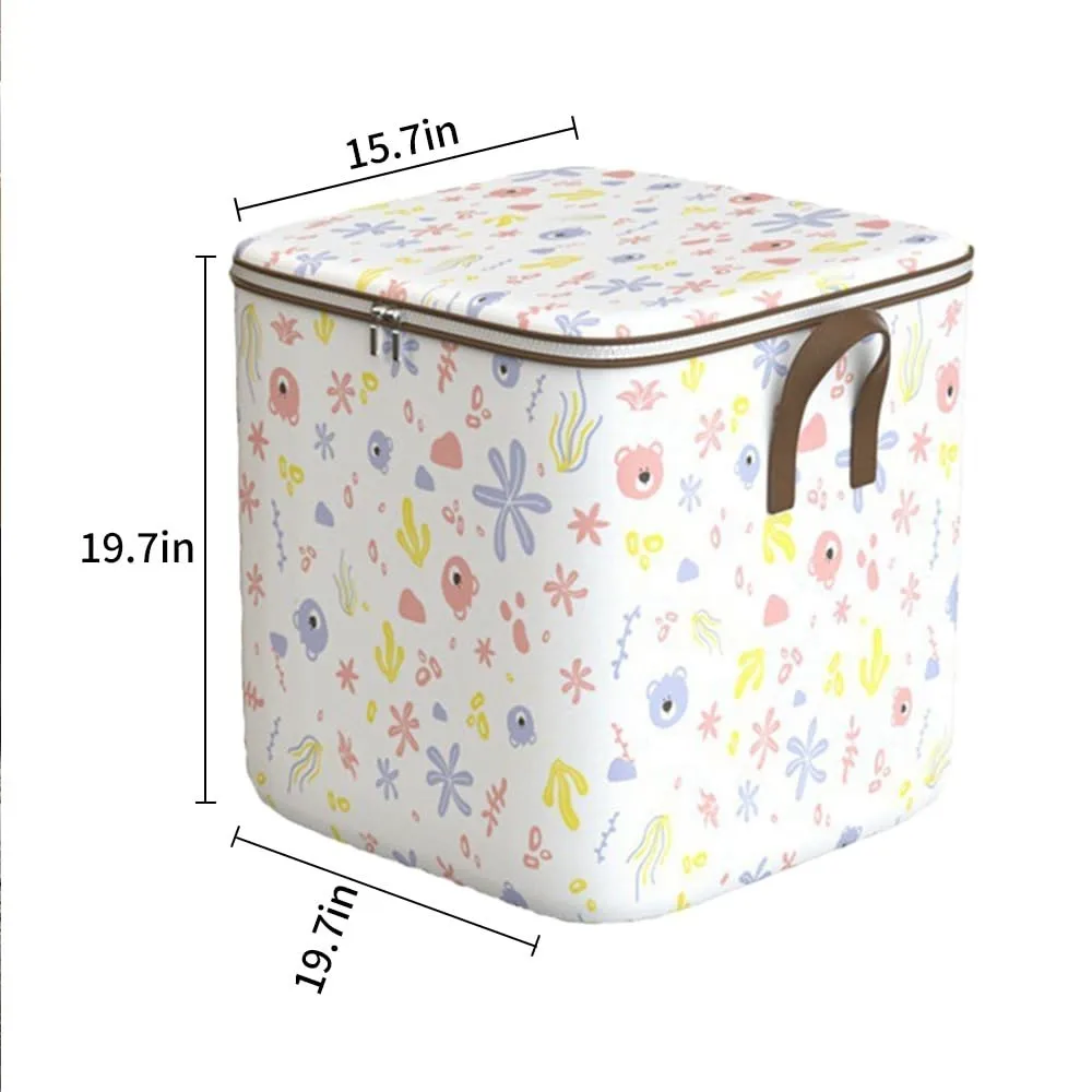 

Складная сумка для хранения одежды 100 л, большой вместительный органайзер из нетканого материала, водонепроницаемая, экономит место, складная, для хранения белья