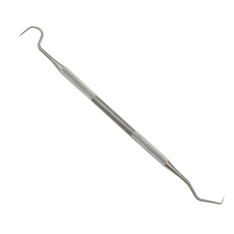 Stainless Steel Double Ends Dentist Teeth Clean Hygiene Explorer Probe Hook Pick Dental Tartar Scraper Remover Tooth Care Tool