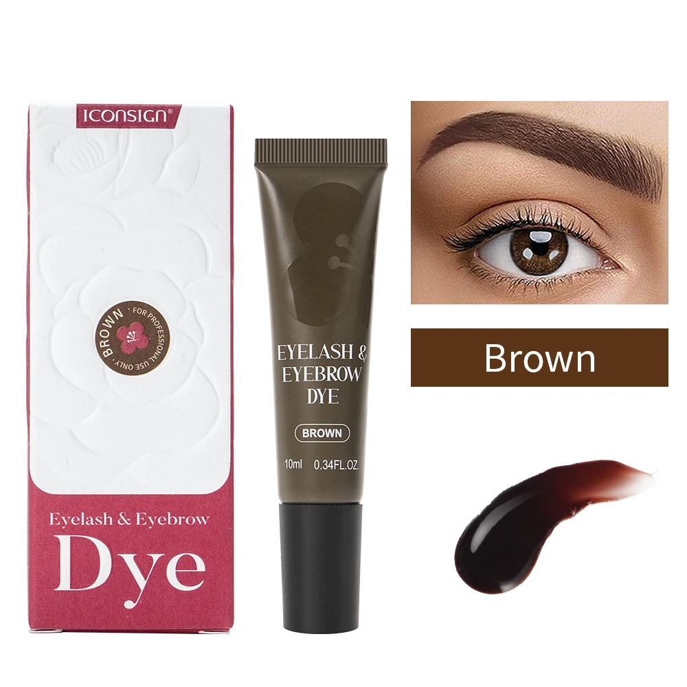 

ICONSIGN Camellia Eyebrow Dye Kit 8-10 Min Fast Stain No Mix Vegan Formula Eco Gift Box Sensitive Skin Safe Beauty Makeup Tools