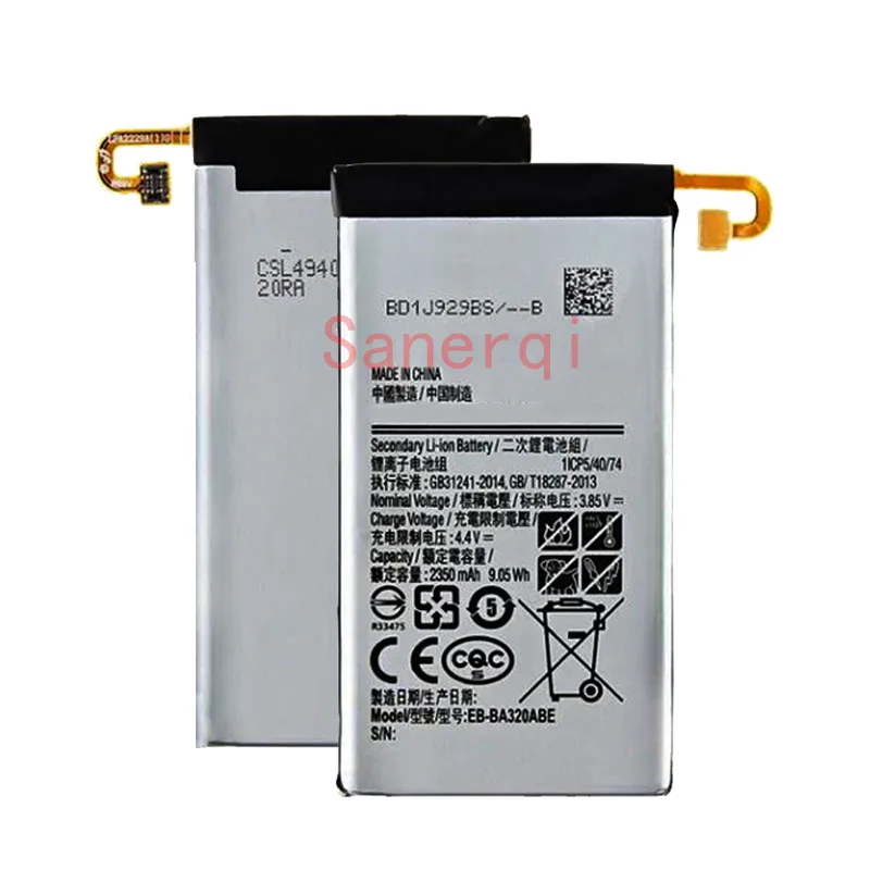 10pcs EB-BA320ABE 2350mAh Battery For Samsung Galaxy A3 (2017) A320 SM-A320F A320Y A320FL A320F/DS A320Y/DS