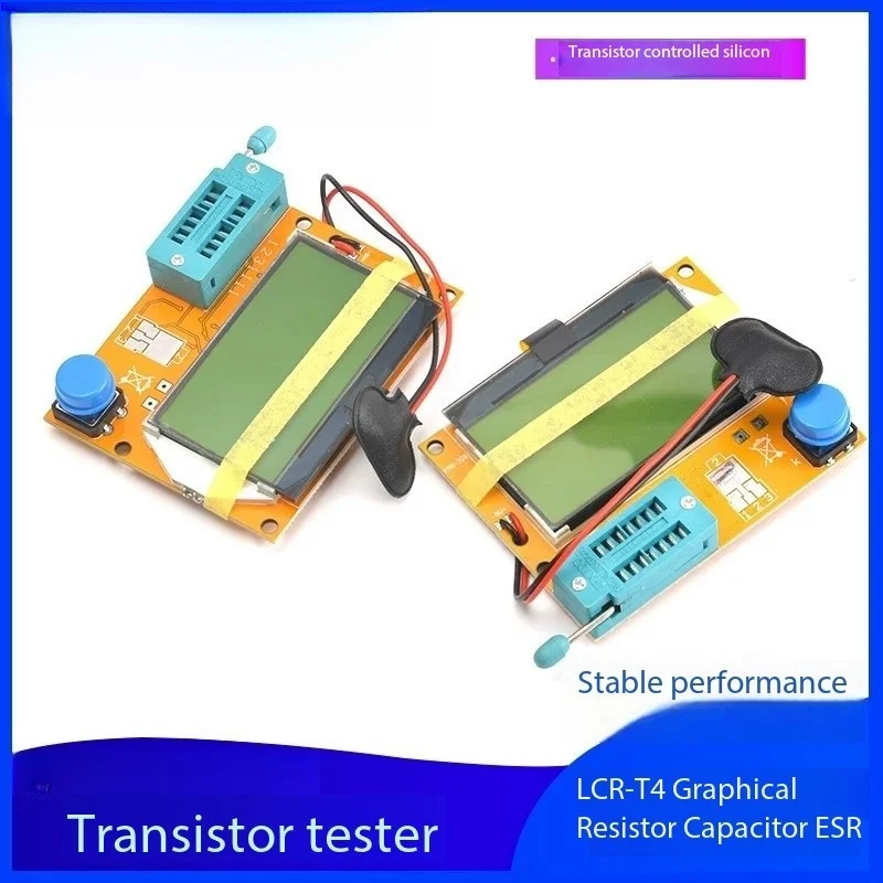 

1PCS Transistor Tester LCR-T4 Patterned Resistance Capacitor ESR Transistor Triac