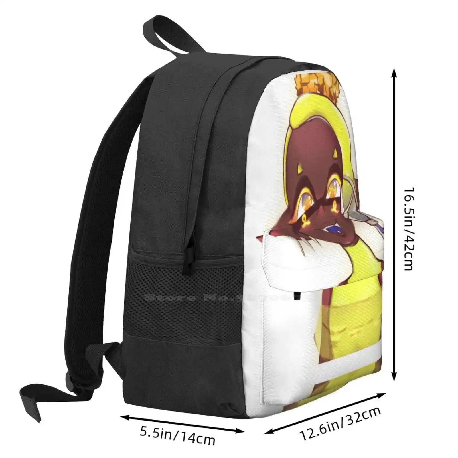 Frye Smiling New Arrivals Unisex Bags Student Bag Backpack Splatoon 2 Fanart Yellow Frye Splatoon 3