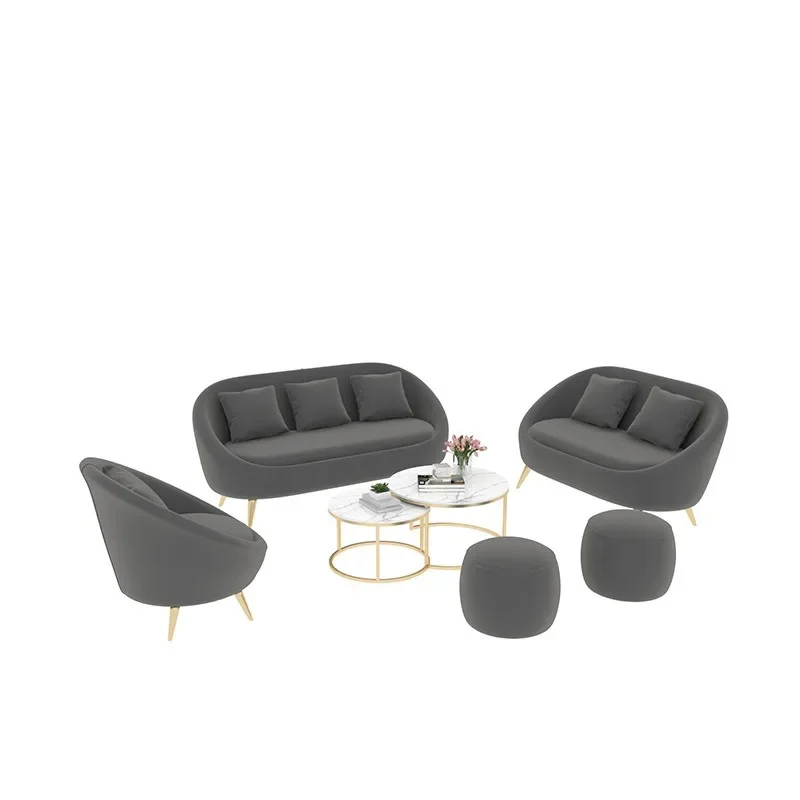 

Curved sofa combination wedding shop reception sofa chair small apartment living room