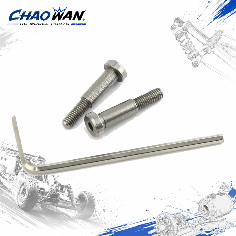 2pcs 3x18mm Low Friction Step Screws 54550 Tamiya RC Car TT02 W109 Series Accessory