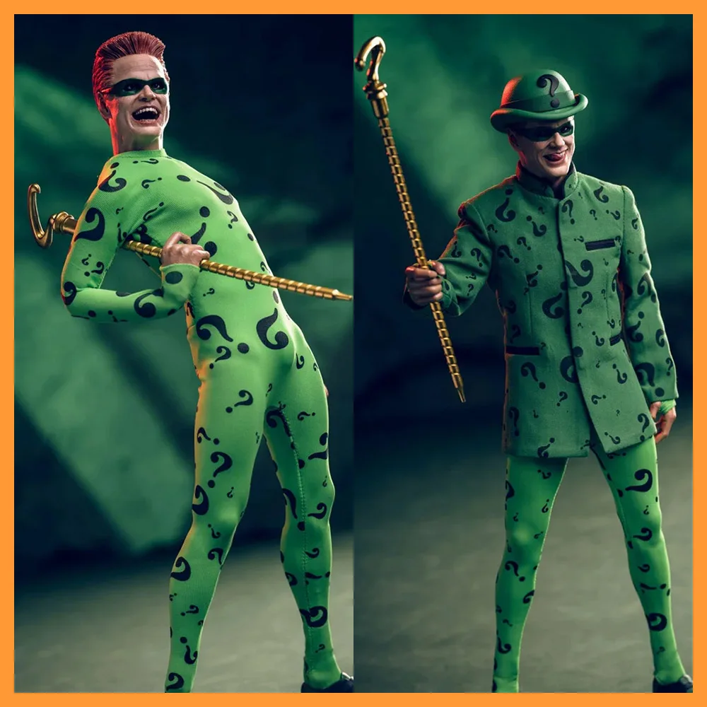 

In Stock Mars Toys MAT015 1/6 Collectible Riddler King of Enigma Jim Carrey 12'' Male Solider Action Figure Full Set Model Doll