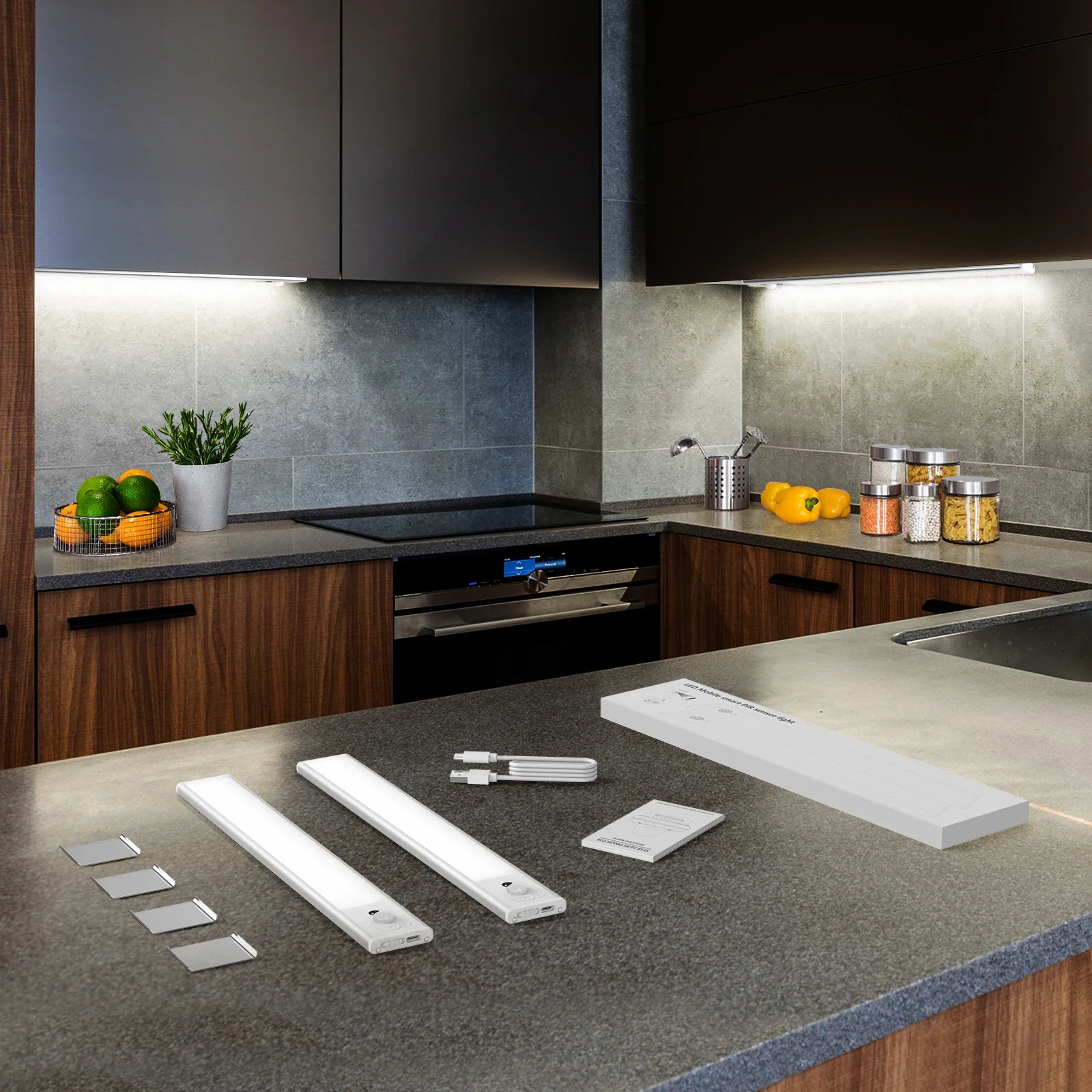 USB под шкафчиком, телефон с датчиком движения, беспроводная подсветка для кухонного шкафа, спальни, гардероба, внутреннее освещение