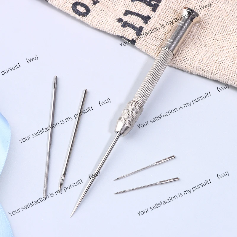 Picture 4: ZOCI-Leather Sewing Awl Repair Kit Replaceable Punch Stitching Needles With Awl Handle For Shoes Stitching DIY Leathercraft