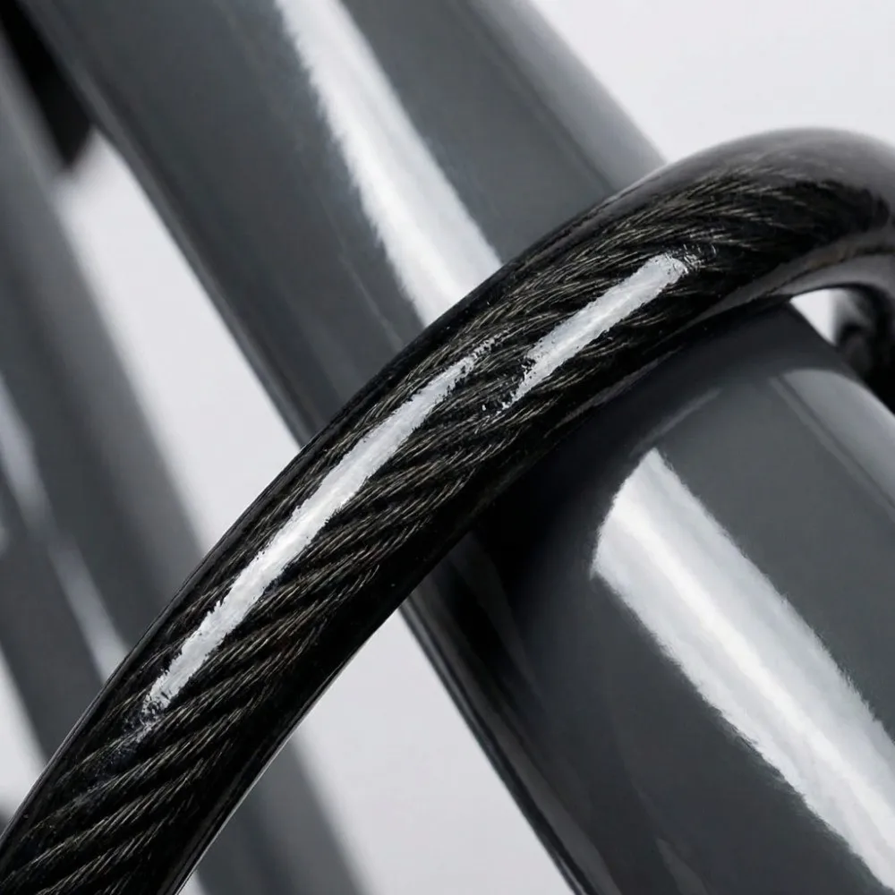 

2 шт. стальных тросовых замков для велосипеда с защитой от кражи, легко переносимые, с ключом, тросовый замок для велосипеда с кронштейном для крепления, усиленные.