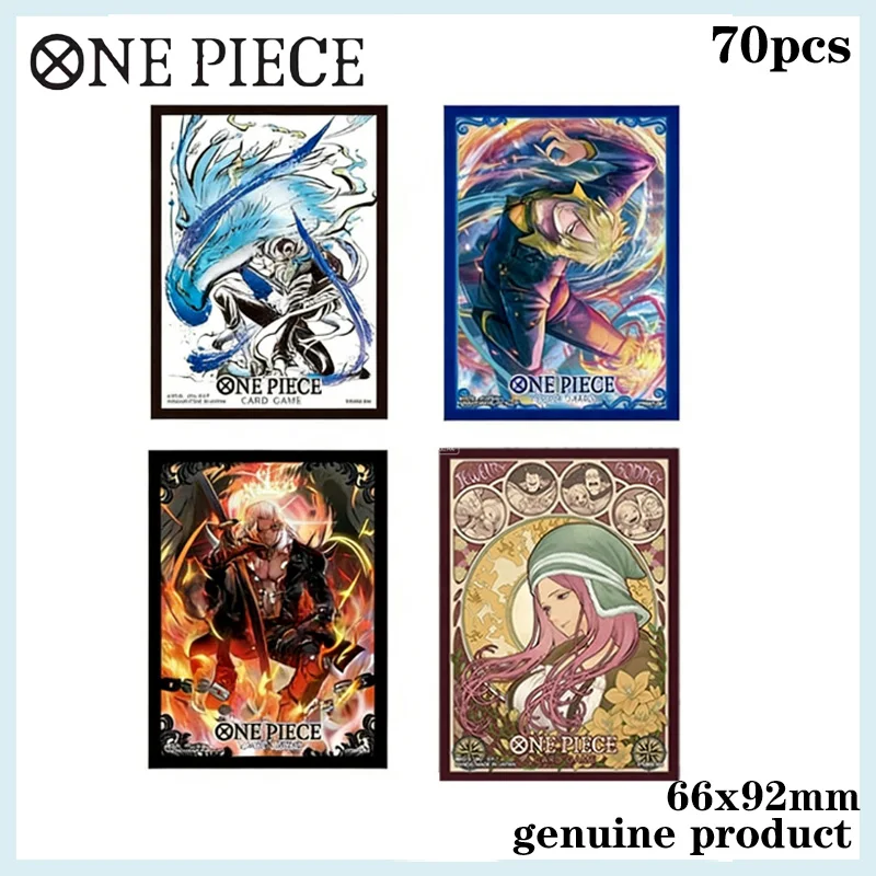 Licensed One Piece Event Limited Card Sleeves Set 70pcs Official Anime Sleeves Featuring Marco Bonney Sanji King Game Gift Toys