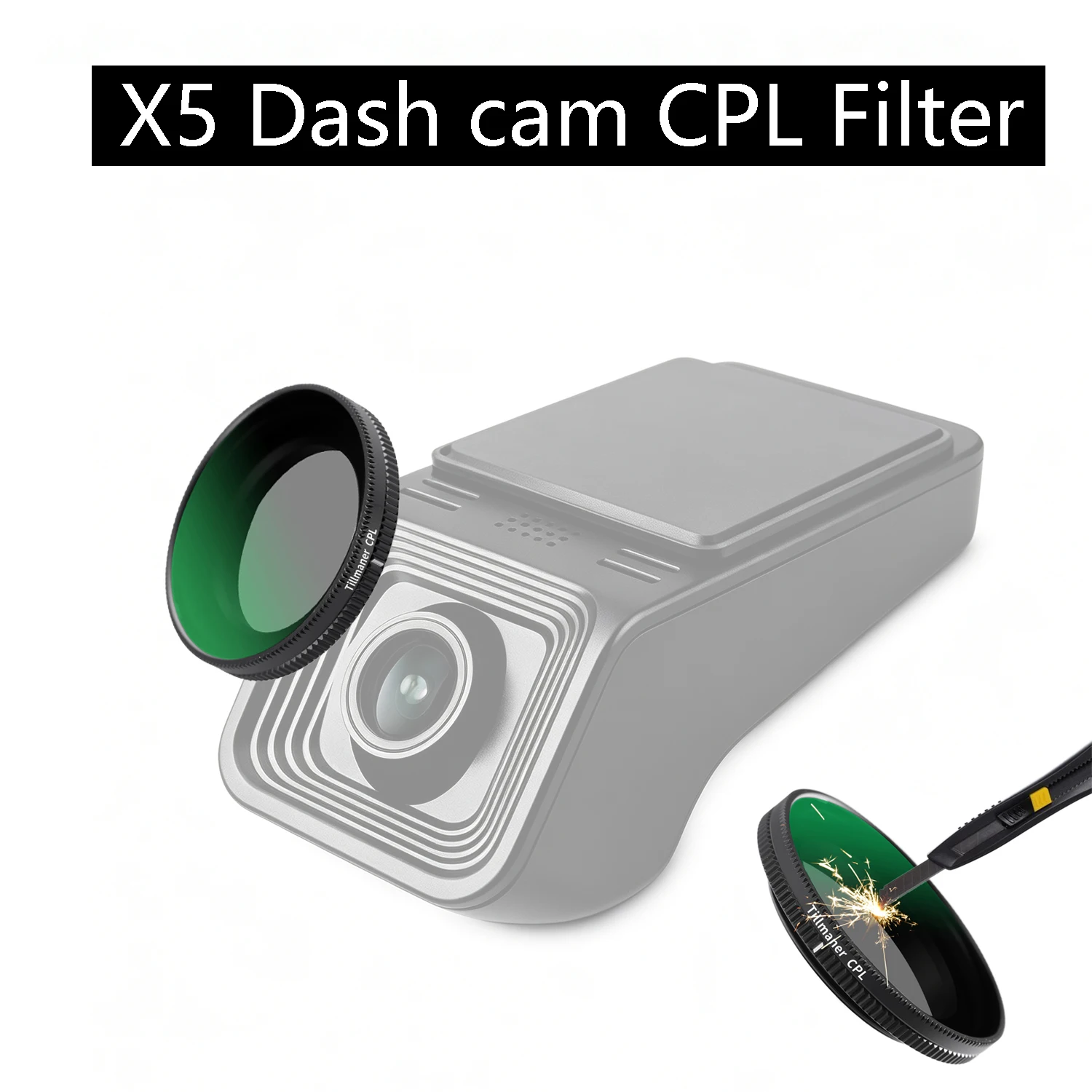 for TEYES X5 Car DVR Dash cam CPL Filter, Anti-Glare Circular Polarizer Lens for TEYES X5 Car DVR