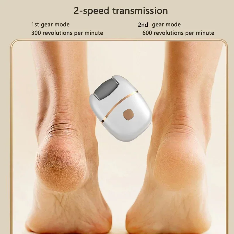 1 PC Electric Foot Grinder, Rechargeable Thick Leather Polishing Foot Grinder, and 2 Different Thickness Grinding Heads image 4