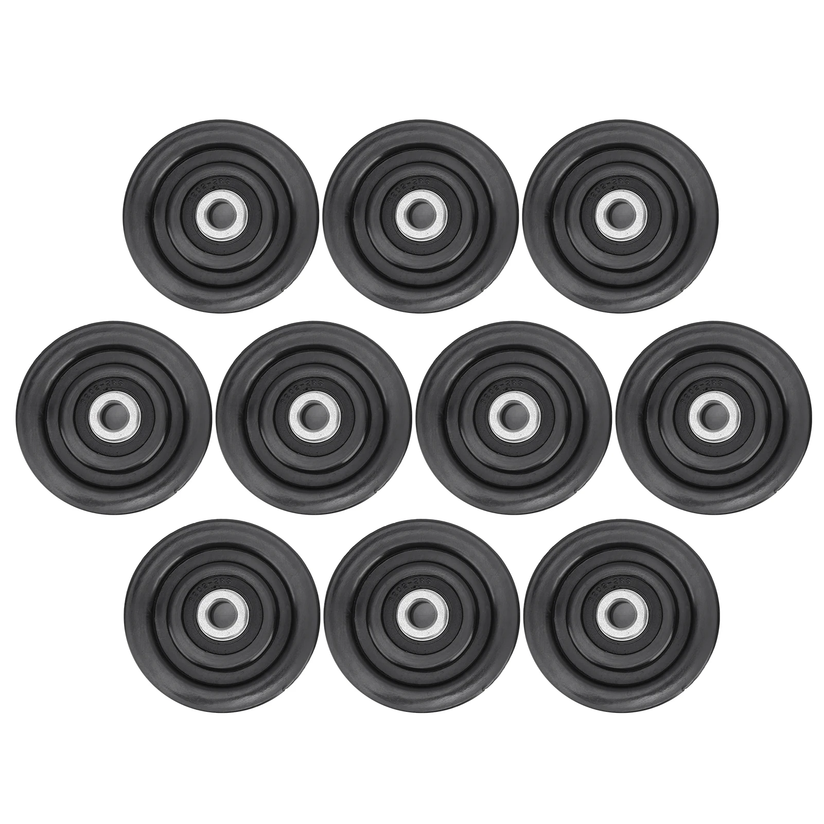 10pcs Nylon Iron Fitness Bearing Pulley Home Gym Attachments Exercise Strength Training Accessory 75mm