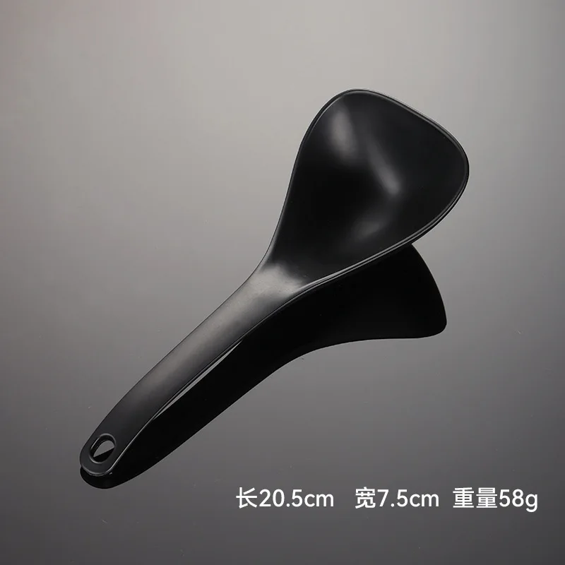

Heat Resistant Non-Stick Rice Deep Head Serving Spoon For Soup Cereal Ramen Porridge Noodle Asian Kitchen Utensil Metal Alloy