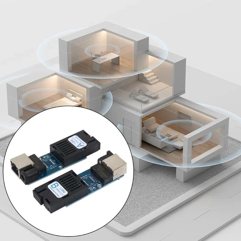 สวิตช์ไฟเบอร์สวิตช์ไฟเบอร์อีเธอร์เน็ต Gigabit Optical Switch 10/100/1000Mbps