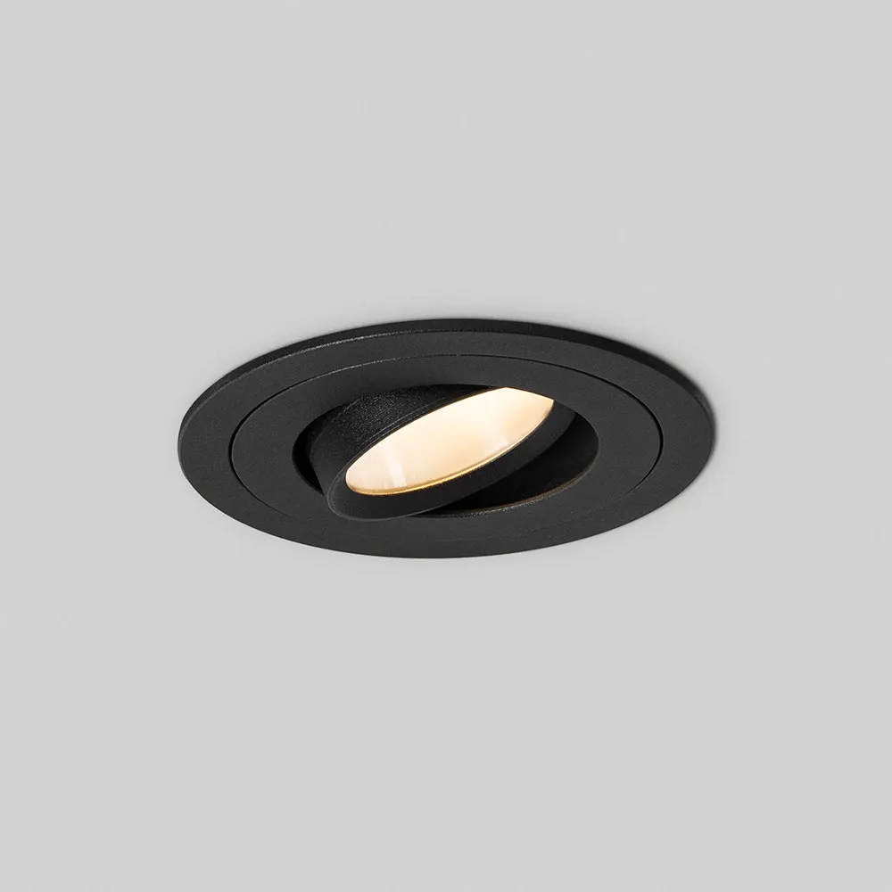 COB AC220-240V Ceiling Recessed LED Downlight Aluminum Modern Round Slim Panel 20W Adjustable