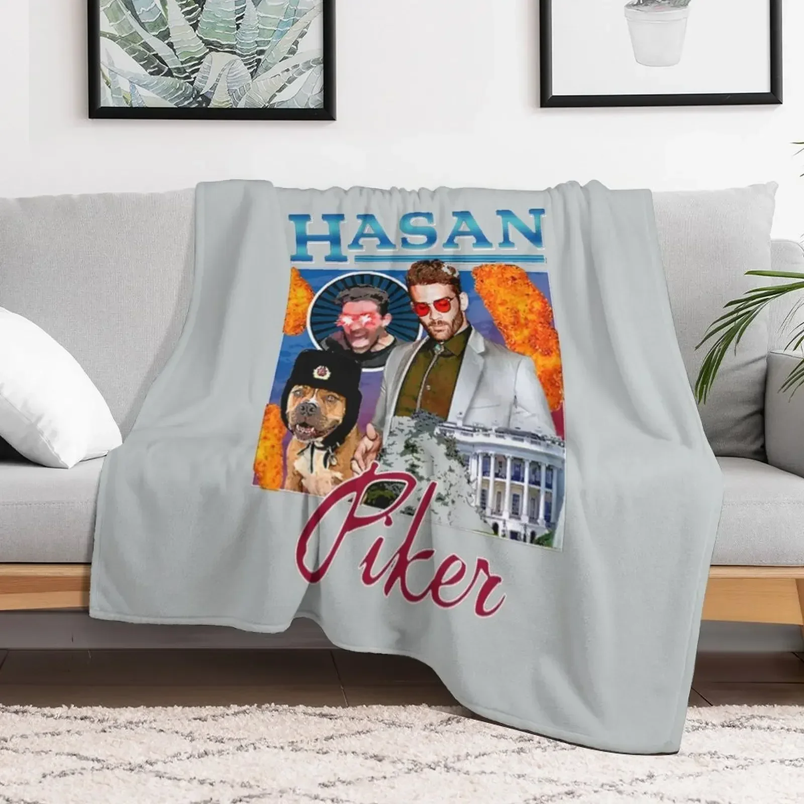 

Hasan Piker Throw Blanket Blankets For Baby Luxury Brand Summer Loose Blankets Travel warm winter Blankets