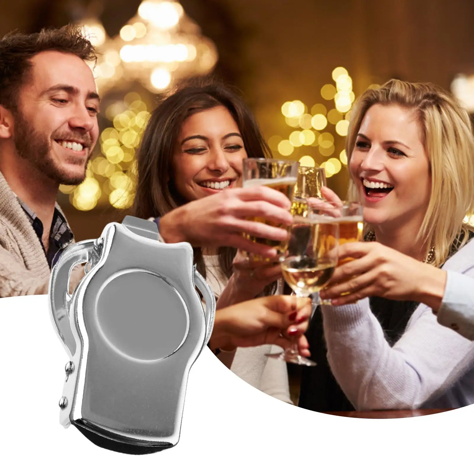 

Открывалка для пива, открывалка для бутылок, складная функция уплотнения из нержавеющей стали, компактный инструмент для открывания для коммерческого общественного питания, бар, поездка на пляже