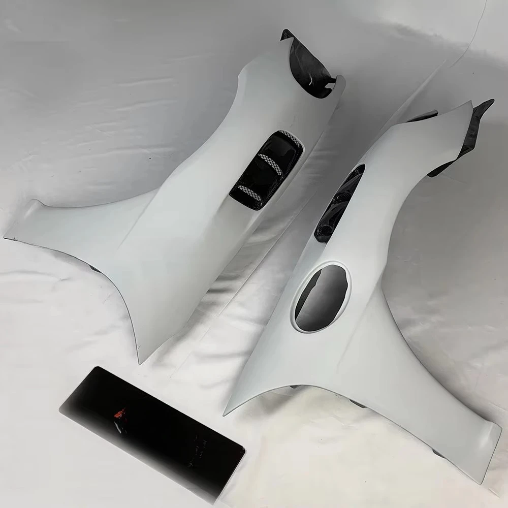 الجملة الألياف الزجاجية ألياف الكربون المصدات الأمامية تنفيس ل718 #2