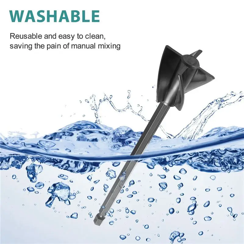 Epoxy Mixer, Handheld Resin Mixing Tools For Resin Stirring - Electric Stirrer Machine With 4Pcs Paddles-B51B