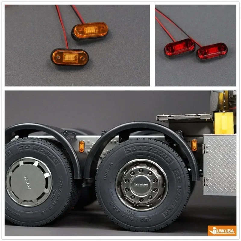 LED 3V Position Light The Width/Warning Lamp for 1/14 Tamiya RC Truck Tipper  Car