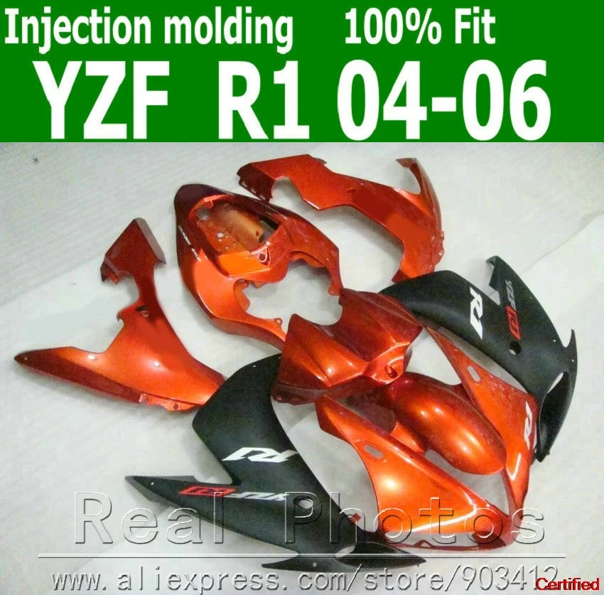 

Full Set Fairing Kit For YZF R1 2004 2005 2006 Injection Fairings Set 04 05 06 YZF-R1 AS64
