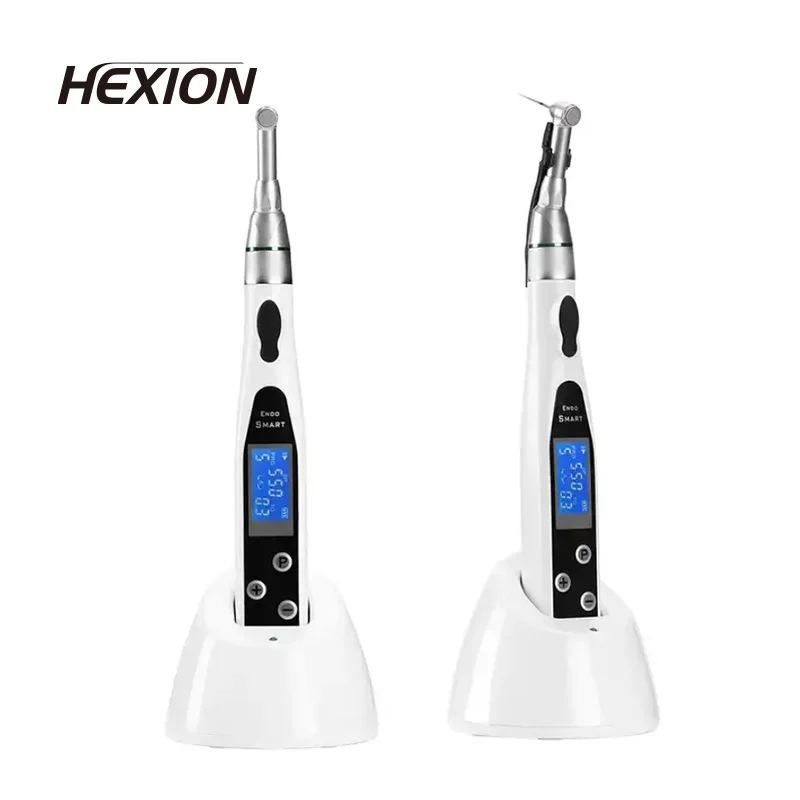 HEXION Dental Wireless Endo Motor 16:1, Zahnrestaurations-Set, kabelloser Endo-Motor mit LED-Licht, Wurzelkanal-Instrument