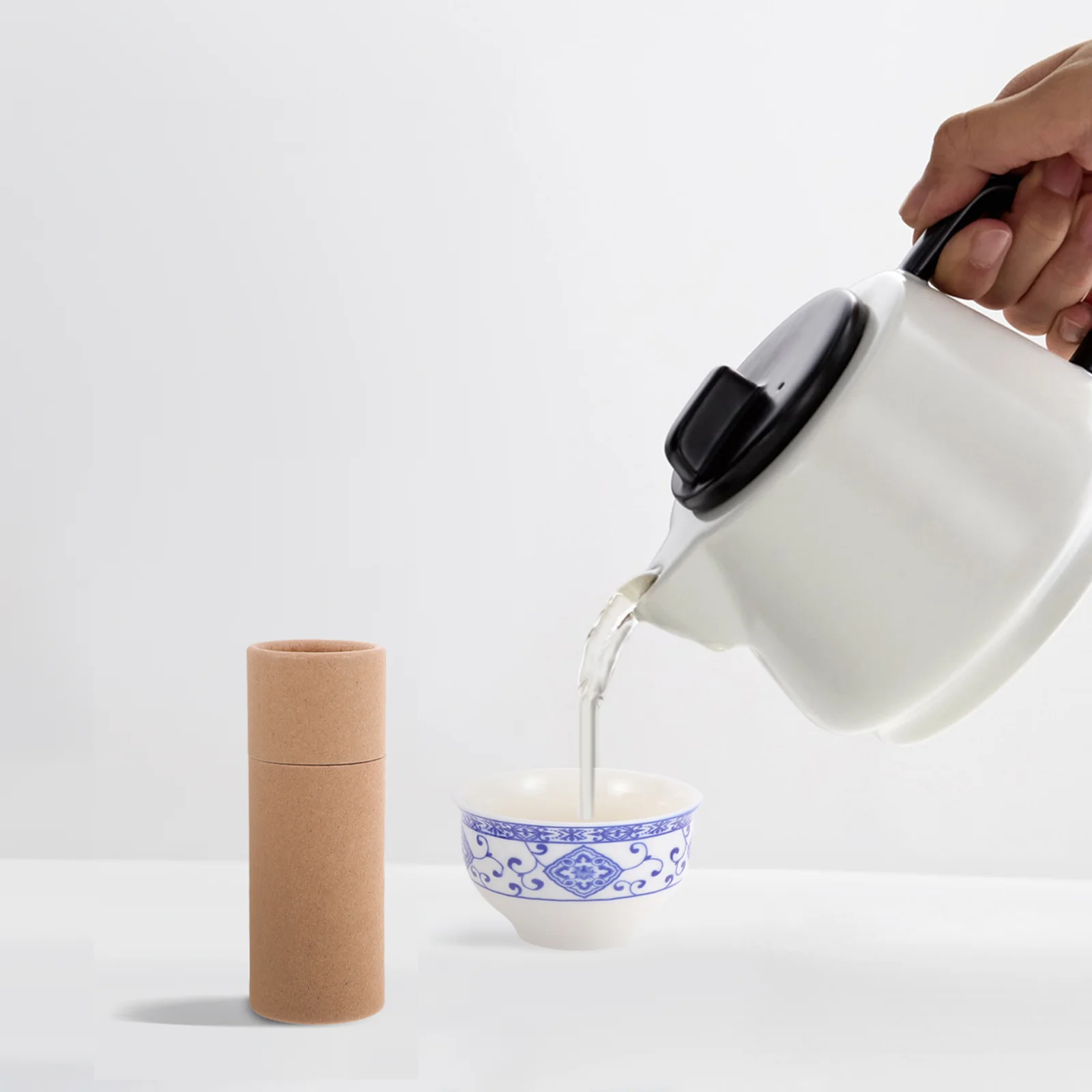 10 Stuks Buiscontainers Voor Koffie Cadeau Papier Tubes Ambachtelijke Thee Verpakking Karton