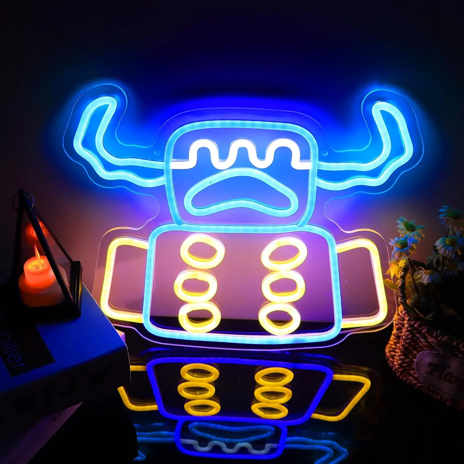 

Neon Sign Dimmable Wardine Wall Lights for Bedroom Man Cave Game Room Decor Electronic Draw Birthday Gifts ﻿for Video Game Fans