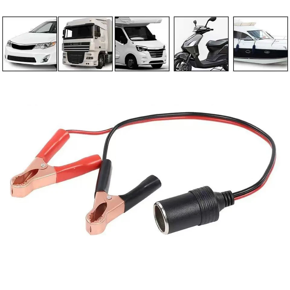 

Автомобильный аккумулятор высокой мощности из чистой меди с зажимом для гнезда прикуривателя 12 В 24 В 220 Вт автомобильный разъем