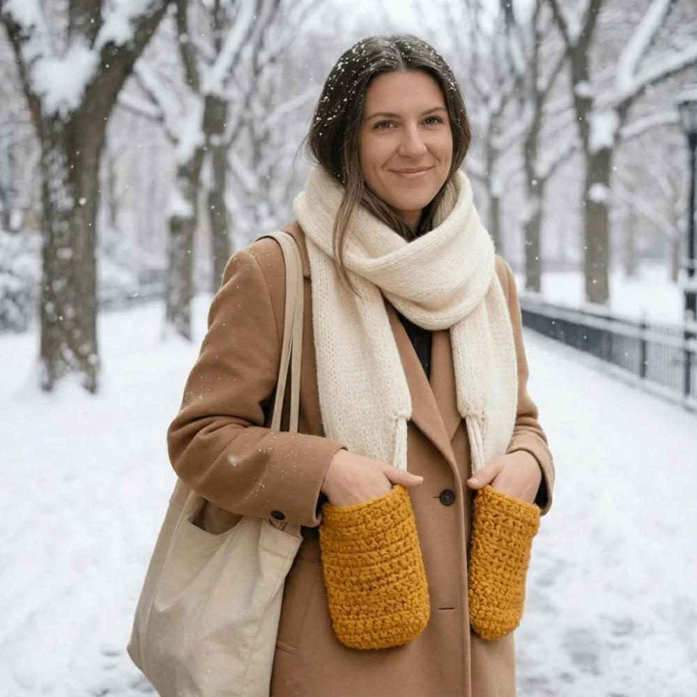 

Теплый шарф-палочка Mozzarella, ветрозащитный шарф с карманами для рук, шарф-палочка для сыра, милый утолщенный теплый шарф для шеи, любители сыра