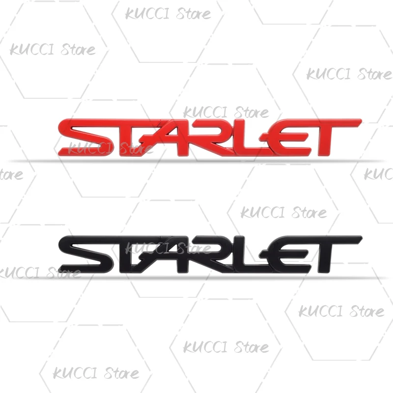 3D Car Sticker For Starlet Logo Lettering P7 P8 P9 Glanza Vitz EP91 Metal Emblem Badge Decals Decorative Accessories view 6